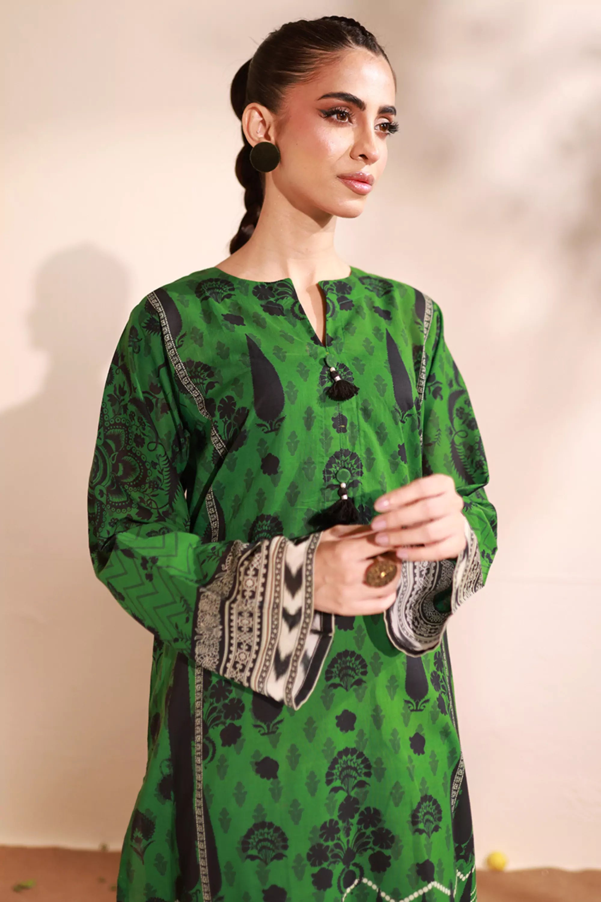 Emerald Lawn Printed Kurti - 1PC