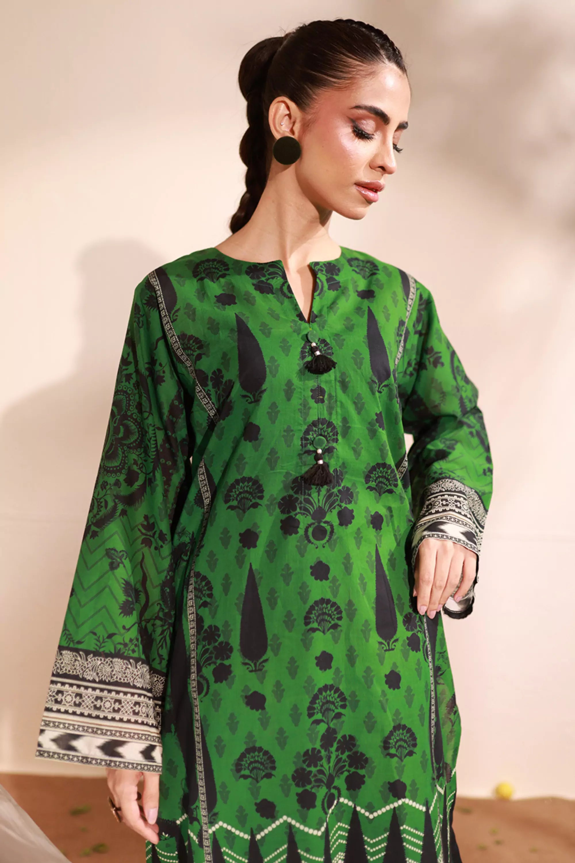 Emerald Lawn Printed Kurti - 1PC