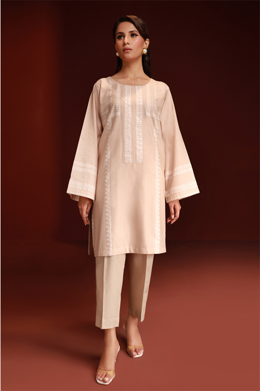 Ivory Lawn Printed Kurti - 1PC